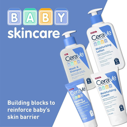 Buy now CeraVe Baby Lotion, Gentle Baby Skin Care with Ceramides, Niacinamide & Vitamin E, Fragrance, Paraben, Dye & Phthalates Free, Lightweight Moisturizer, 8 Ounce, Packaging May Vary at indiglob india