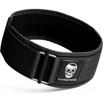 Gymreapers Quick Locking Weight Lifting Belt for Men Gym Belt for Powerlifting Deadlift Belt with 4 Inch Neoprene Metal Buckle Back Support Weightlifting Belt Women