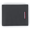 Tommy Hilfiger Men's Passcase Wallet with Removable ID Window - Black Minimal