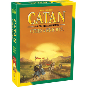 CATAN Cities & Knights Board Game 5-6 Player Extension - Expand Your Empire with More Players! Strategy Game for Kids and Adults, Ages 12+, 3-6 Players, 60-90 Minute Playtime, Made by CATAN Studio