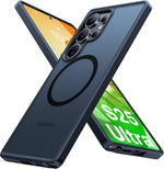 Buy now TORRAS Magnetic Shockproof for Samsung Galaxy S23 Ultra Case, Fit for MagSafe, 4X Military Grade Protection, Translucent Slim Case for Samsung S23 Ultra Case Anti-Fingerprint Anti-Scratch, Black Black S25 Ultra 6.8" at indiglob india