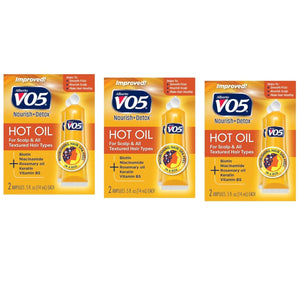 Alberto Vo5 Hot Oil Intense Conditioning Treatment, 0.5 Ounce, 2-count Tubes (Pack of 3)