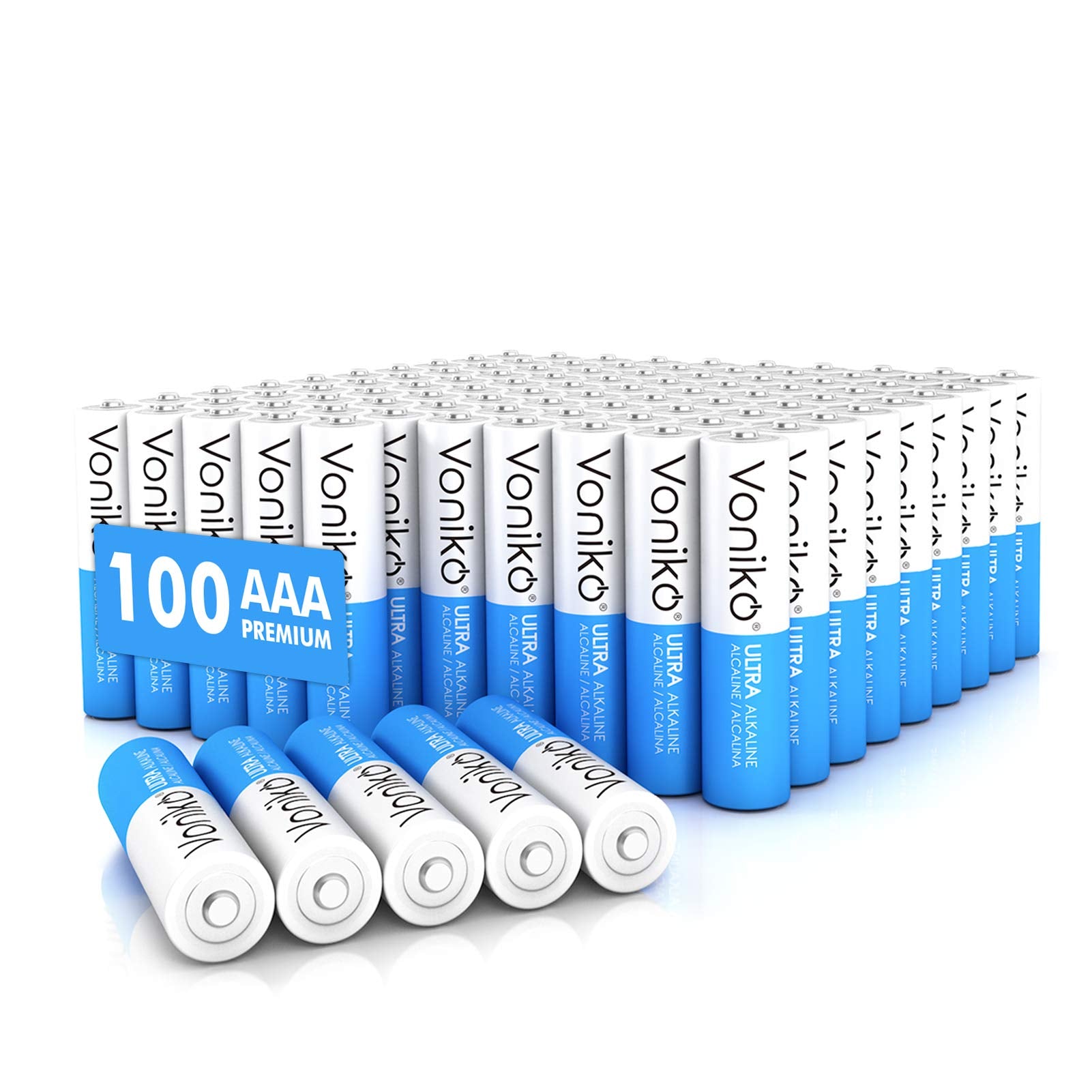 Buy now Voniko Ultra AAA Batteries 24 Pack - Alkaline Triple A Battery, Ultra Long-Lasting for All Your Devices, 10-Year Shelf Life, Leak-Proof & Mercury-Free 100 Count (Pack of 1) AAA at indiglob india
