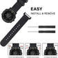 FINTIE Watch Band Compatible with Suunto Core, Premium Woven Nylon Replacement Sport Strap with Metal Buckle Compatible with Suunto Core Smart Watch (Black)