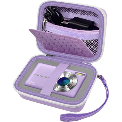 Carrying & Protective Case for Digital Camera, AbergBest 21 Mega Pixels 2.7" LCD Rechargeable HD/Kodak Pixpro/Canon PowerShot ELPH 180/190 / Sony DSCW800 / DSCW830 Cameras for Travel - Blue