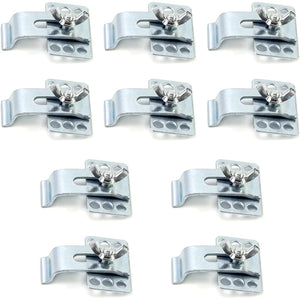 QWORK Sink Bracket, 2 Undermount Sink Clips, Kitchen & Bathroom Sink Supports, 10 PACK