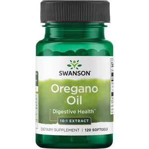 Swanson Oregano Oil 10:1 Extract-Natural Supplement Promoting Digestive Health-Respiratory & Urinary Tract Health Support (120 Softgels, 150mg Each)