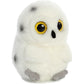 Aurora® Round Rolly Pet™ Hoot Owl™ Stuffed Animal - Adorable Companions - On-The-Go Fun - White 5 Inches