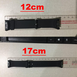 Buy now ECSEM Large Silicone Replacement Wristbands Compatible with Samsung Gear S2 SM-R720 SM-R730 Smartwatch - Gear S2 Band/Strap - Black at indiglob india