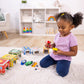 Buy now Melissa & Doug Nesting and Sorting Blocks - 6 Buildings, 6 Wooden Vehicles - FSC Certified at indiglob india