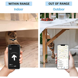 Airtag Cat Collar - Cat Airtag Collar with Silicone Airtag Holder and Bell - Adjustable Double Layer Nylon Breakaway Cat Collars - 0.2in Reflective Strip