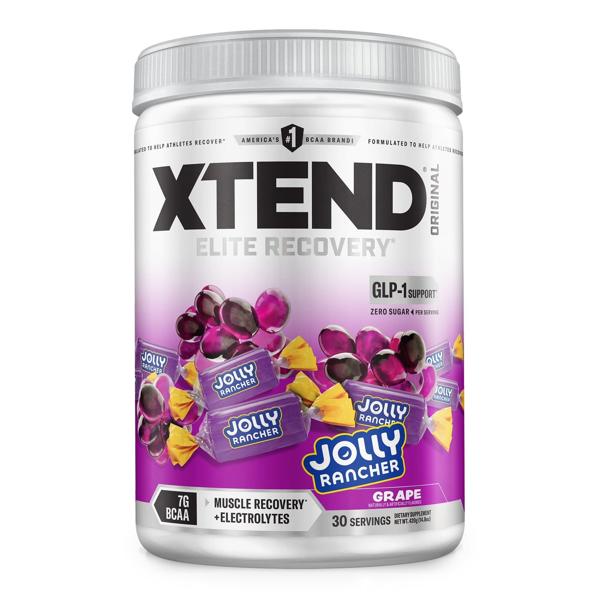 Buy now Xtend Original BCAA Powder 7g BCAA and 2.5g L-Glutamine, Sugar Free Post Workout Muscle Recovery Drink with Amino Acids for Men & Women, 30 Servings Jolly Rancher - Grape 14.8 Ounce (Pack of 1) at indiglob india