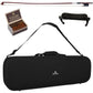Cecilio 4/4 Full Size Violin - Hand-Carved Solid Spruce & Maple, Ebony Fingerboard, Deluxe Oblong Hard Case & Bow Included, Fiddle Set for Beginners Professionals