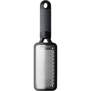 Microplane Home Series Fine Cheese Grater - Surgical Stainless Steel for Fine Grating (Black)