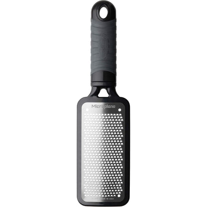 Microplane Home Series Fine Cheese Grater - Surgical Stainless Steel for Fine Grating (Black)