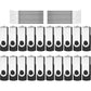 AreTop USB 2.0 Flash Drive, Pack of 20 2GB Thumb Drives Bulk, Metal Memory Sticks, Portable Keychain Jump Drive Multipack for Date Storage (2G,black-20pack)