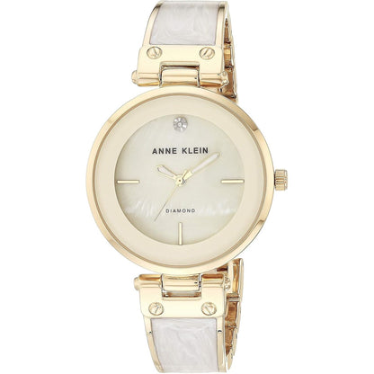 Anne Klein Women's Genuine Diamond Dial Bangle Watch