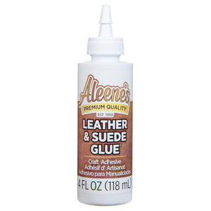 Aleene's Leather & Suede Glue, Adhesive For Crafts, Embellishments, Light Repairs, Leather Projects 4 fl oz