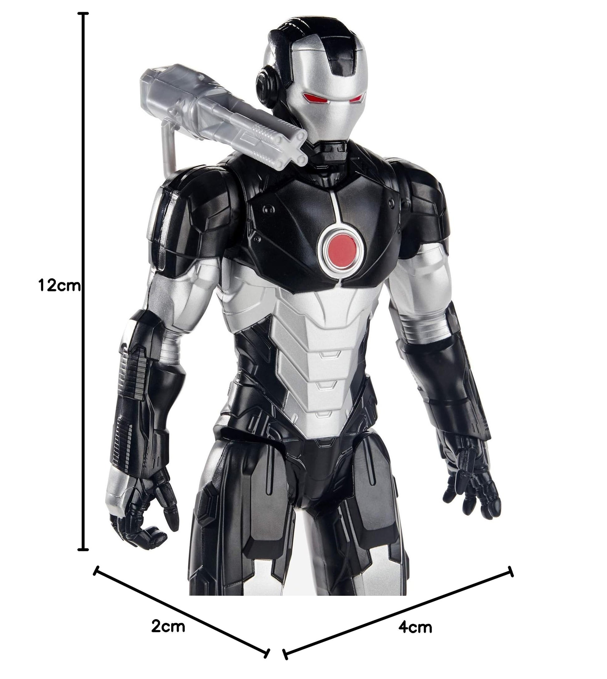 Buy now Avengers Titan Hero Series Blast Gear Marvel’s War Machine Action Figure, 12-Inch Toy, Inspired by The Marvel Universe, for Kids Ages 4 and Up at indiglob india