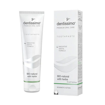 BIO-Natural with Herbs Fluoride Free Toothpaste for Sensitive Teeth and Gums, 75 ml - My Store