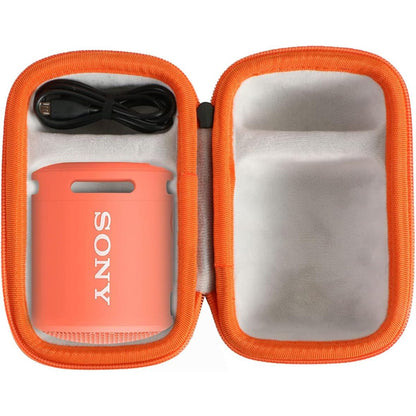 co2CREA Hard Travel Case Replacement for Sony SRS-XB100 SRS-XB12 SRS-XB13 Extra Bass Portable Bluetooth Speaker (Black Case + Inside Blue)