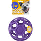 JW Pet Hol-ee Roller Dog Toy Puzzle Ball, Natural Rubber, Large (5.5 Inch Diameter), Colors May Vary