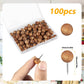 100pcs Wooden Push Pins, Natural Wood Push Pins Round Head Thumb Tacks for Cork Board Bulletin Board Map Wall Calendar Photo Office Supplies (Dark Brown) - My Store