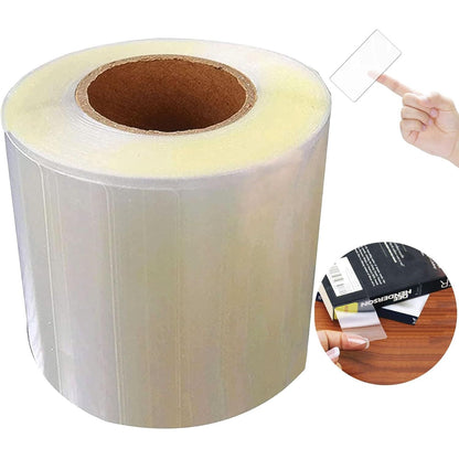 300Pcs Clear Label Protector Shields 2"x3" Vinyl Label Shields Library Book Repaire Tape Labels-Spine Labels Clear Protectors for Essential Oil Bottle Labelss Food Jars LabelBarcode Protectors