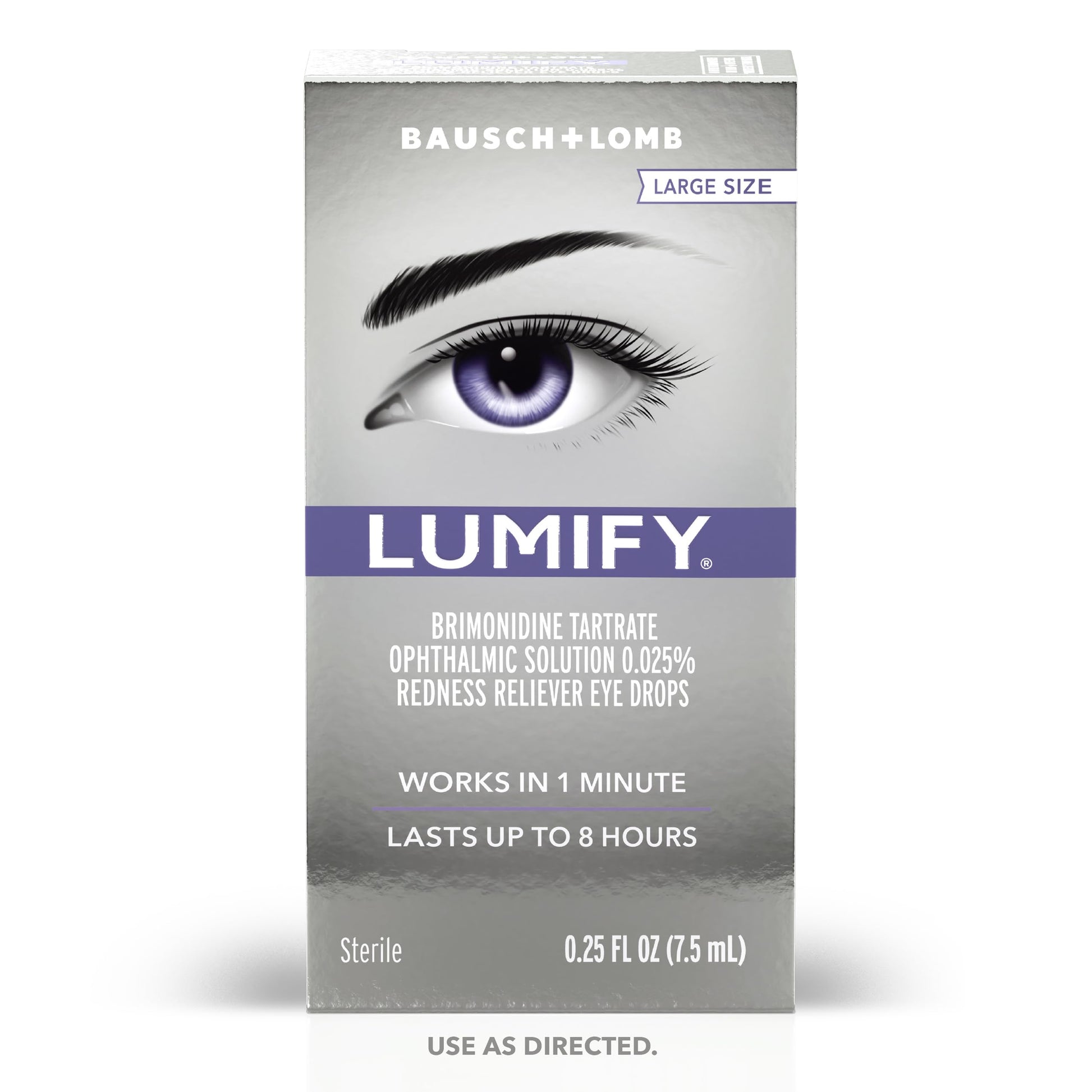 Buy now LUMIFY Eye Drops for Red Eyes, Redness Reliever for Brighter Looking Eyes, Works in 1 Minute & Lasts Up to 8 Hours, Eye Drops, 0.25 Fl Oz (7.5mL) at indiglob india