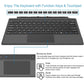 Arteck Microsoft Surface Pro Type Cover, Ultra-Slim Portable Bluetooth Wireless Keyboard with Touchpad Built-in Rechargeable Battery