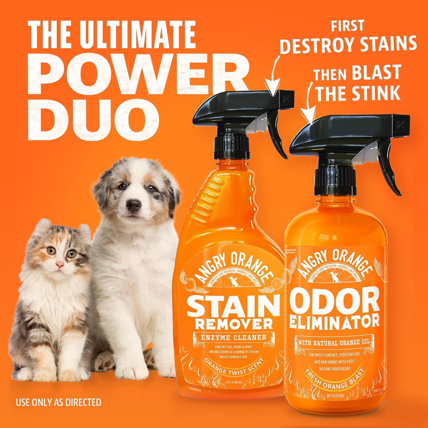 Buy now ANGRY ORANGE Pet Odor Eliminator for Dog and Cat Urine, Carpet Stains, and Strong Smells – Citrus Cleaner with Natural Orange Oil – 24 oz at indiglob india