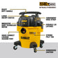Buy now DEWALT Shop Vacuum 5-Gallon 4 HP STEALTHSONIC Wet/Dry Vacuum Cleaner DXV05P-QTB with 6 Dust Bags Ultra Quiet Poly Shop Vacuum with Powerful Suction for Garage, Jobsite, and Workshop at indiglob india