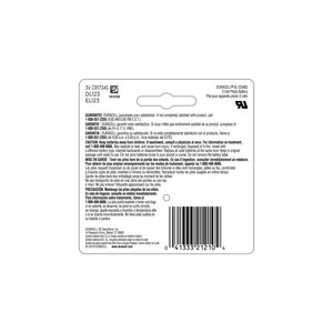 Buy now Duracell CR123A 3V Lithium Battery, 2 Count Pack, 123 3 Volt High Power Lithium Battery, Long-Lasting for Home Safety and Security Devices, High-Intensity Flashlights, and Home Automation at indiglob india