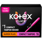 Buy now U by Kotex Tampons, Click Compact, Super Plus Absorbency, Unscented, 45 Count at indiglob india
