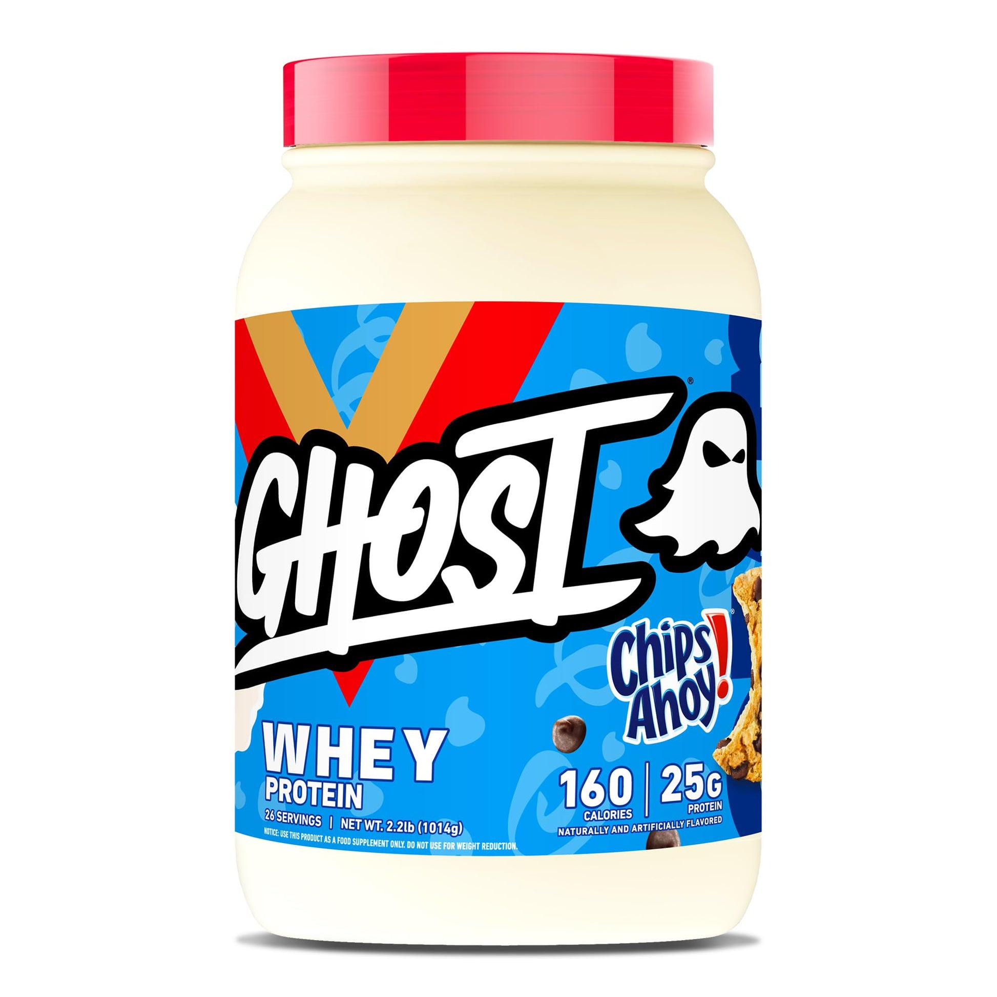 Buy now GHOST Whey Protein Powder, Oreo - 2LB, 25G of Protein - Whey Protein Blend -Post Workout Fitness & Nutrition Shakes, Smoothies, Baking & Cooking - Cookie Pieces Inside Chips Ahoy! at indiglob india