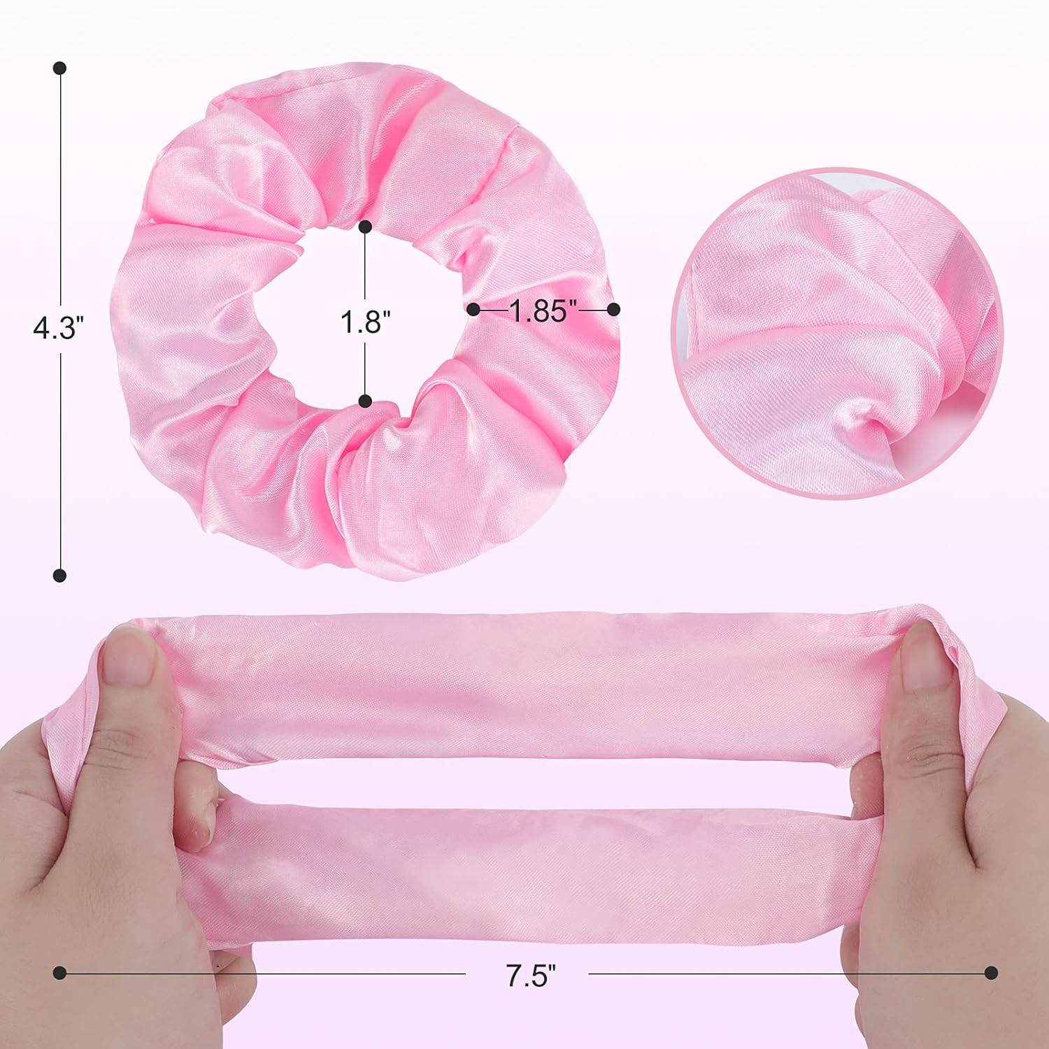 10PCS LED Hair Scrunchies with Light Modes for Girls, Premium Elastic Bands with Gift Bag - Glowing Hair Rings, Great Holiday Headwear - My Store