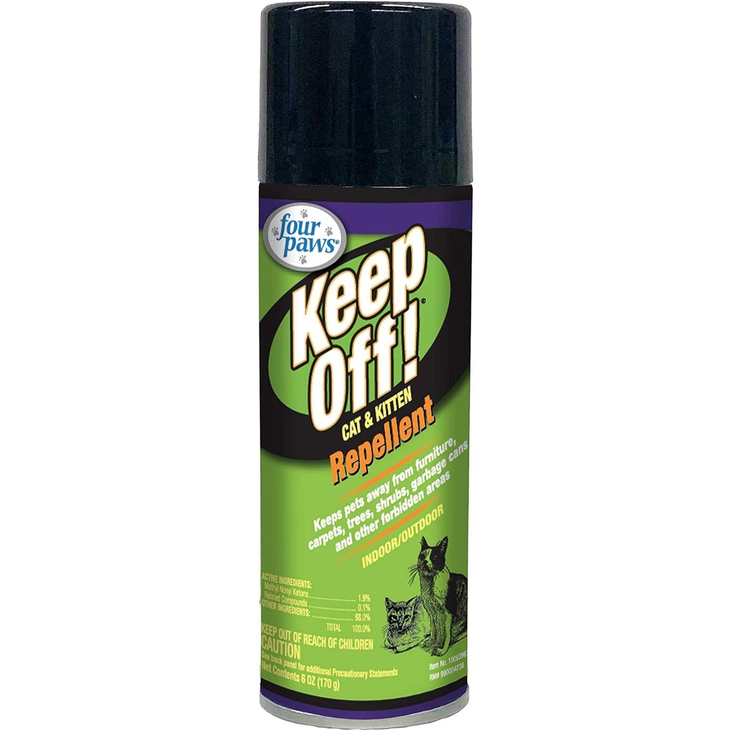 Four Paws Keep Off Pet Repellent Spray for Outdoors & Indoors, Dog & Cat Chew & Scratch Deterrent, 6 oz.