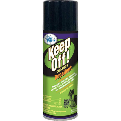 Four Paws Keep Off Pet Repellent Spray for Outdoors & Indoors, Dog & Cat Chew & Scratch Deterrent, 6 oz.
