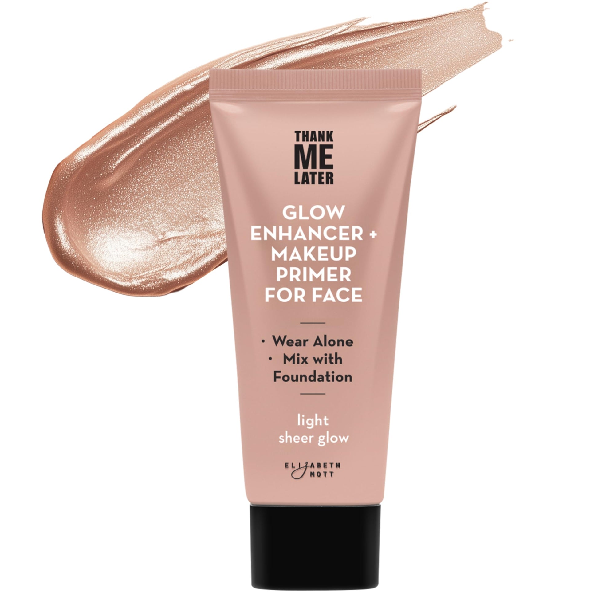 Buy now Elizabeth Mott Thank Me Later Radiant Face Primer - Illuminating & Hydrating Makeup Base with Niacinamide for Dewy Skin - Long-Lasting, Oil-Free Formula, Lightweight & Cruelty-Free, 30g 06 - Glow Enhancer Face Primer - Light Sheer Glow 1.05 Ounce (Pack of 1) at indiglob india