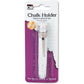 Charles Leonard Pen Style Aluminum Chalk Holder with Chalk, Silver (74541)