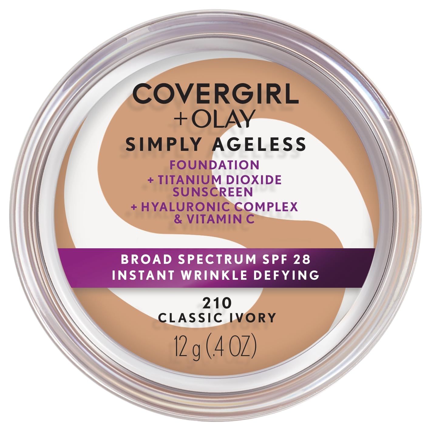 Buy now COVERGIRL+OLAY Simply Ageless Instant Wrinkle-Defying Foundation, 210 Classic Ivory, 0.44 Fl Oz (Pack of 1) at indiglob india