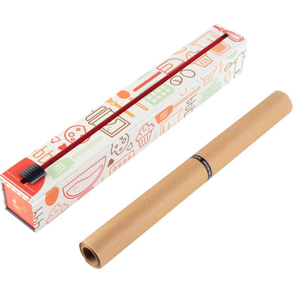 ChicWrap Rose Marble Parchment Paper Dispenser - Includes 15"x 33' (42 Sq. Ft) Roll Unbleached Baking, Cooking & Culinary Paper - Reusable Dispenser w/Slide Cutter - Kosher Certified