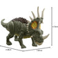 Jurassic World Fierce Force Styracosaurus Camp Cretaceous Authentic Dinosaur Strike Motion Action Figure, Movable Joints, Gift 3 Years & Older