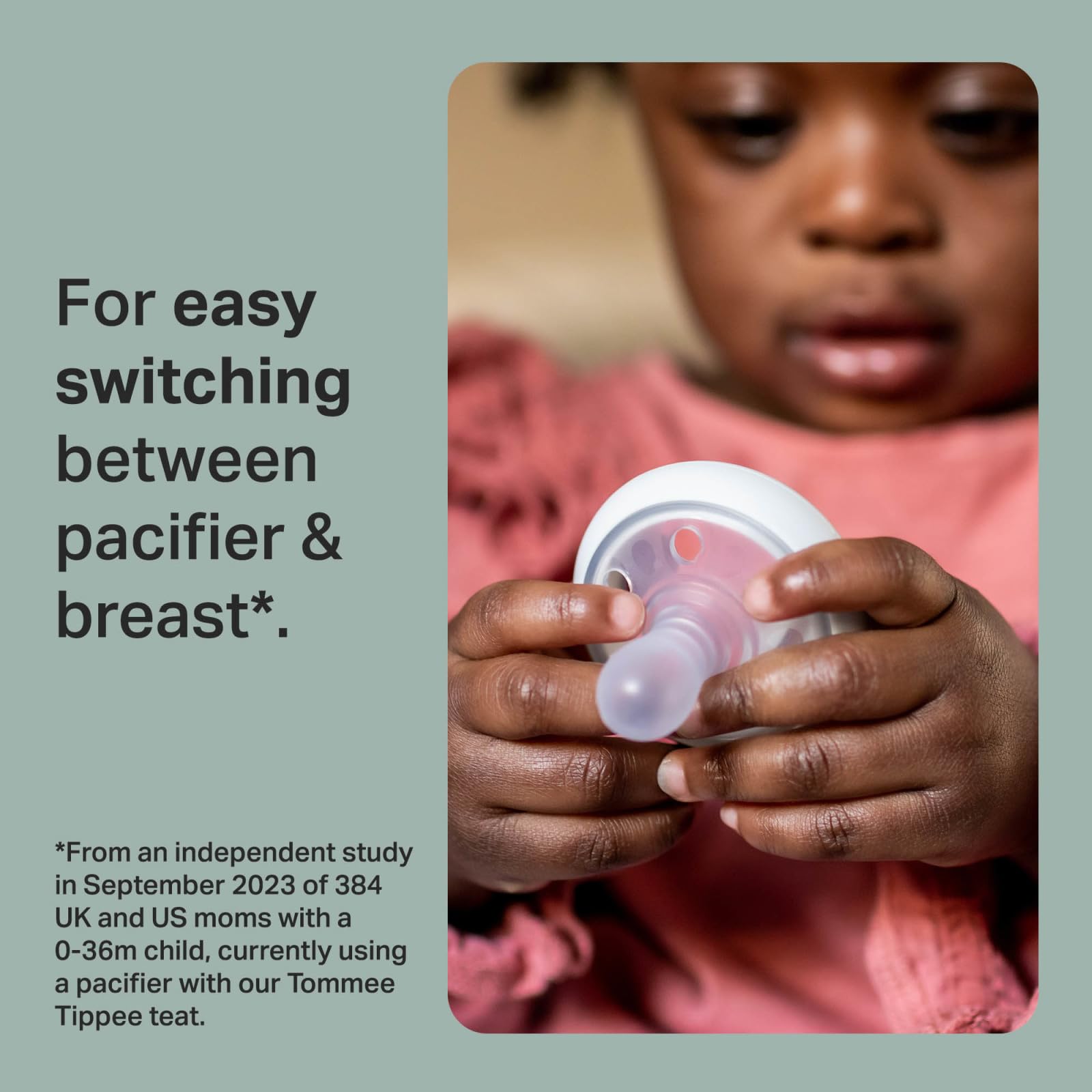 Buy now Tommee Tippee Breast-Like Pacifier, 0-6 Months, Symmetrical Design, Natural Breast-Like Baglet, BPA-Free Binkies, Pastel/Blue/Black, Pack of 4 at indiglob india