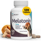 K9 Select Melatonin for Dogs - Calming Aid Tasty Dog Supplement - Helps Overall Health with Quiet Moments and Composure - Reduce Stress Calming Treats for Small Dogs - 1 mg, 180 Vegetable Capsules
