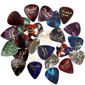 Fender Premium 24 Pack Picks Sampler - Includes Thin, Medium & Heavy Gauges (Austin Bazaar Exclusive)