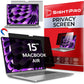 Buy now Magnetic Privacy Screen for MacBook Pro 16 Inch (2019, 2020) Removable Laptop Privacy Filter Shield and Protector MacBook Air 15 Inch (2023-2025, M2, M3, M4) at indiglob india