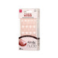 Buy now Kiss Salon Acrylic Nude French 28 Count Medium Length Flat (Pack of 6) at indiglob india