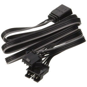 Phanteks RGB LED 4 Pin Adapter, Specified for Cases with Multi Colors RGB Control (PH-CB_RGB4P) Black