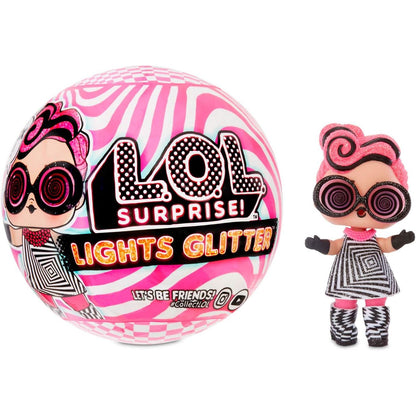 L.O.L. Surprise! Lights Glitter Doll with 8 Surprises Including Black Light Surprises
